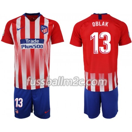 Fußballtrikots Atlético Madrid OBLAK 13 Kinder Heim Trikotsatz 2018-2019 Fußballtrikots Atlético Madrid OBLAK 13 Kinder Heim Trikotsatz 2018-2019